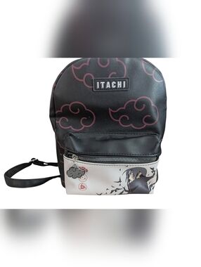 Naruto Shippuden Itachi Uchiha Akatsuki Mini Backpack Purse Bioworld Anime